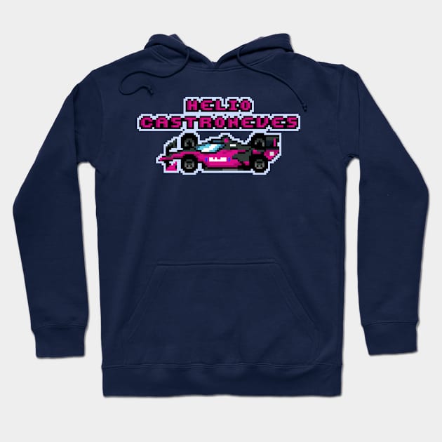 Helio Castroneves '23 Old School Hoodie by SteamboatJoe